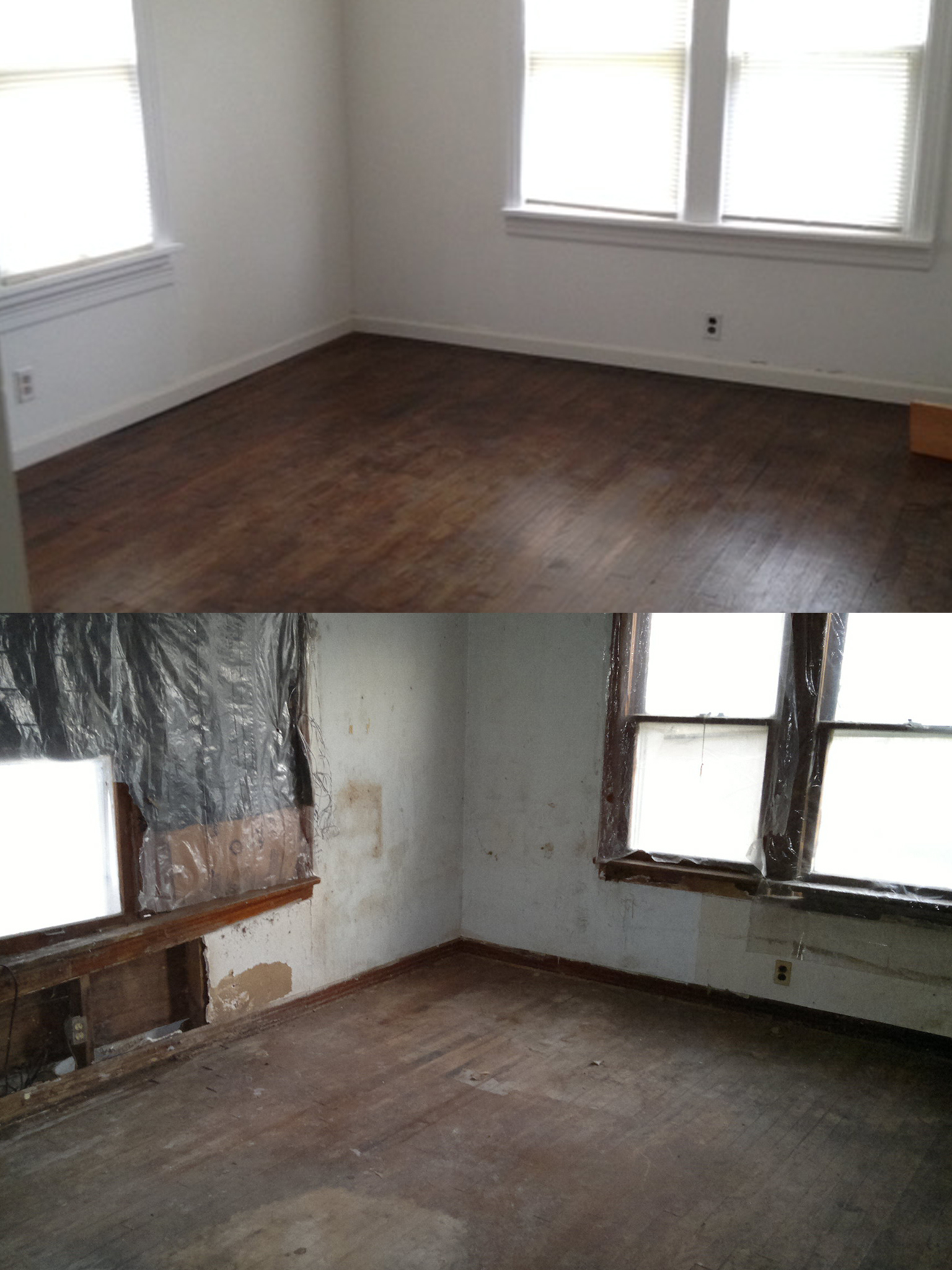 GeoBrix Mold Repair and Rebuild before and after in North Jersey